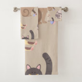Voor echte liefhebbers van katten bad handdoek (Insitu)