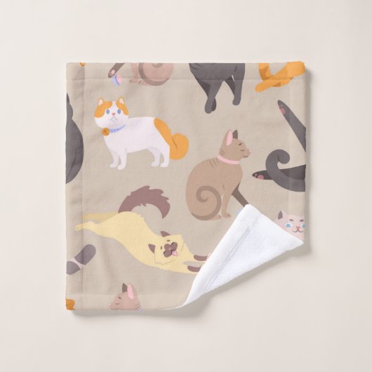 Voor echte liefhebbers van katten bad handdoek (Wasdoekje)