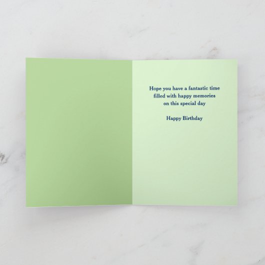 Voor echtgenoot op de geboortedag Brugge België Wa Kaart (Binnen)