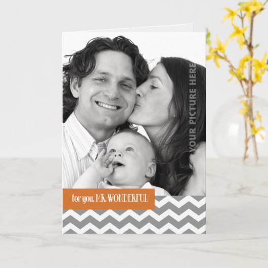 Voor echtgenoot op de Vaderdag op de douanekaart Kaart (Gele Bloem)