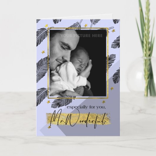 Voor echtgenoot op de Vaderdag op de douanekaart Kaart (Voorkant)