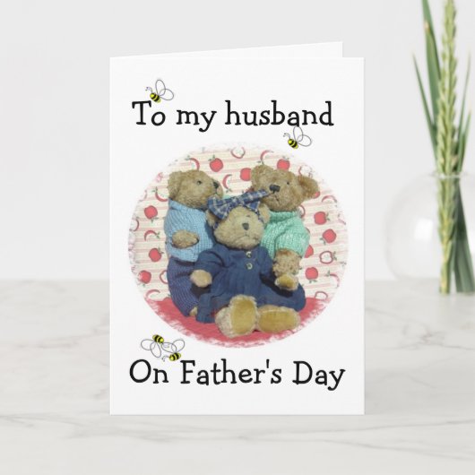 Voor echtgenoot op Vaderdag Kaart (Voorkant)