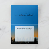 Voor echtgenoot | Stepfather | Vaderdag pijnbomen Kaart (Binnen)