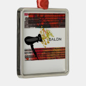 Voor een Abstracte bladerdroger met haarstijllijst Metalen Ornament (Rechts)