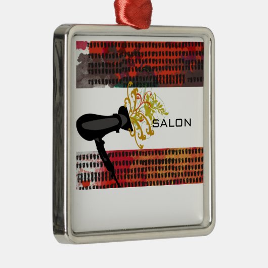 Voor een Abstracte bladerdroger met haarstijllijst Metalen Ornament (Rechts)