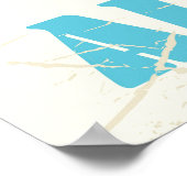 Voor een Adventure Retro Ski Sci-fi-poster Poster (Hoek)