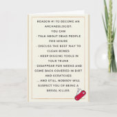 Voor een archeoloog vriend kaart (Voorkant)