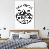 Voor Een Avontuur Canvas Afdruk (Insitu (Slaapkamer))