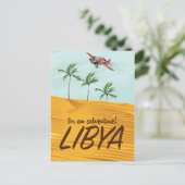 Voor een avontuur! Libische reisposter Briefkaart (Staand voorkant)