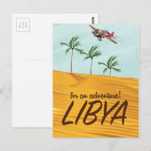 Voor een avontuur! Libische reisposter Briefkaart (Voorkant / Achterkant)