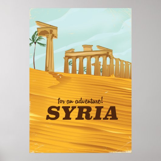 Voor een avontuur! Syria Temple of Bel Poster (Voorkant)