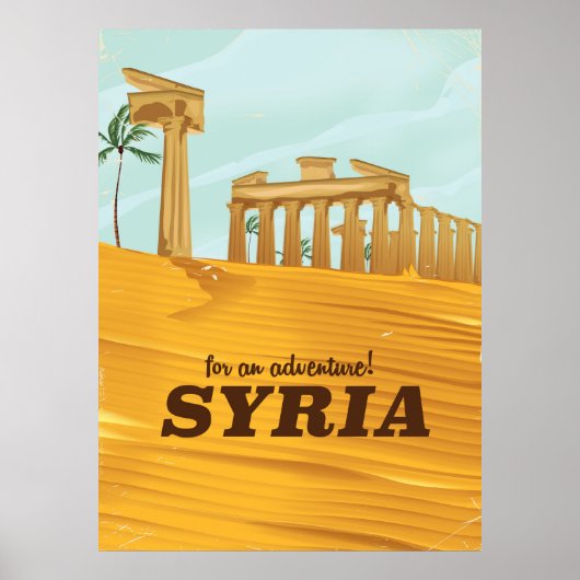 Voor een avontuur! Syria Temple of Bel Poster (Voorkant)