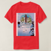 Voor een avontuur Whistler ski poster T-shirt (Design voorkant)