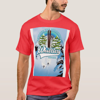 Voor een avontuur Whistler ski poster T-shirt