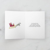 Voor een bedrijf, Vrolijk Kerstfeest Feestdagen Kaart (Binnen)