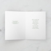 Voor een Beste Zoon en Zijn Vrouw bij Kerstmis Feestdagen Kaart (Binnen)