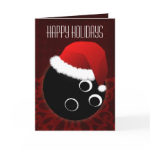 voor een bowler Kerstkaarten