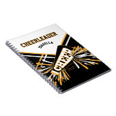 Voor een Cheerleader - White, Gold en Black Notitieboek (Rechterzijde)