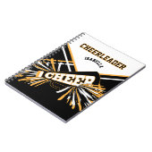 Voor een Cheerleader - White, Gold en Black Notitieboek (Linkerzijde)