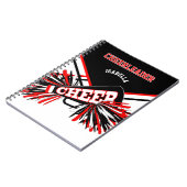 Voor een Cheerleader - zwart, wit en rood Notitieboek (Linkerzijde)