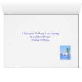 Voor een collega, een spa als Blue Birthday (Binenzijde Horizontaal (Onderkant))