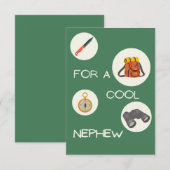 Voor een Cool Nephew Birthday Kaart Wild in openlu (Voorkant / Achterkant)