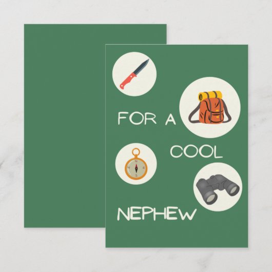 Voor een Cool Nephew Birthday Kaart Wild in openlu (Voorkant / Achterkant)