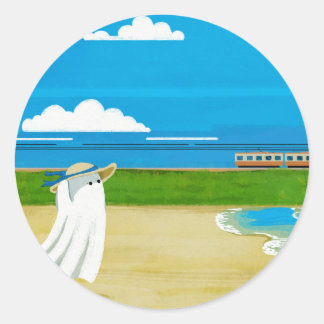 Voor een dag ronde sticker