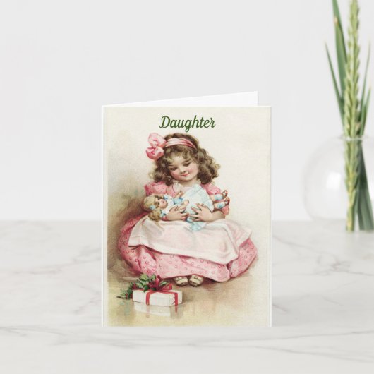 Voor een dochter kerst Kaart (Voorkant)