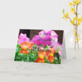 Voor een dochter op haar verjaardag kleurrijke flo kaart (Gele Bloem)