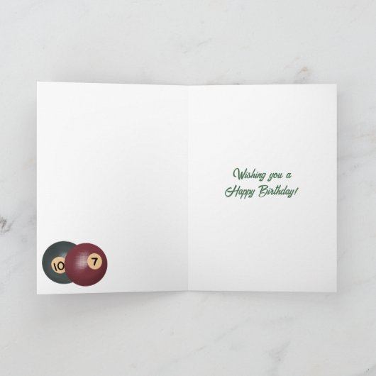 Voor een echte balbreker Grappige Pool Billiards Kaart (Binnen)