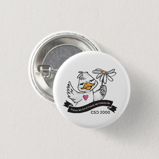 voor een eendenjas ronde button 3,2 cm (Voorkant /achterkant)