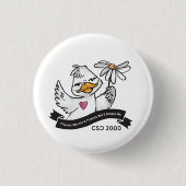voor een eendenjas ronde button 3,2 cm (Voorkant)