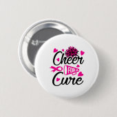 Voor een genezing van borstkanker bewustzijn ronde button 5,7 cm (Voorkant /achterkant)
