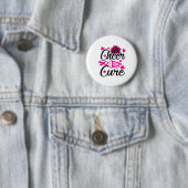 Voor een genezing van borstkanker bewustzijn ronde button 5,7 cm (In situ)