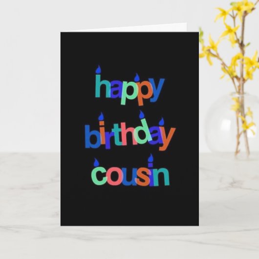 VOOR EEN "GEWELDIGE NEEF" OP JE VERJAARDAG KAART (Gele Bloem)