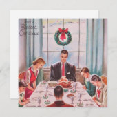  voor een gezegend kerstdiner feestdagenkaart (Voorkant / Achterkant)