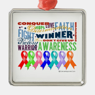 Voor een goed doel metalen ornament