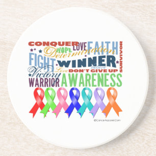 Voor een goed doel zandsteen onderzetter