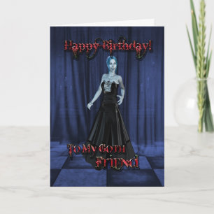 Voor een Gothic vriend, een Vampire verjaardagskaa Kaart