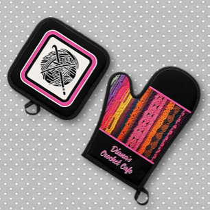 Voor een haakminnende Cook Oven Mitt & Pot Houders Ovenwant & Pannenlap Set