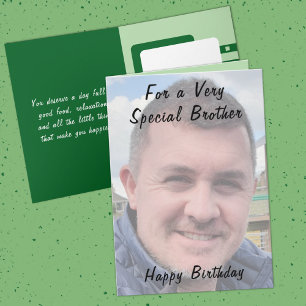 Voor een heel bijzondere broeder foto groene verja kaart