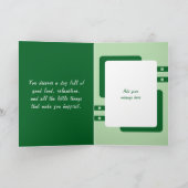 Voor een heel bijzondere broeder foto groene verja kaart (Binnen)