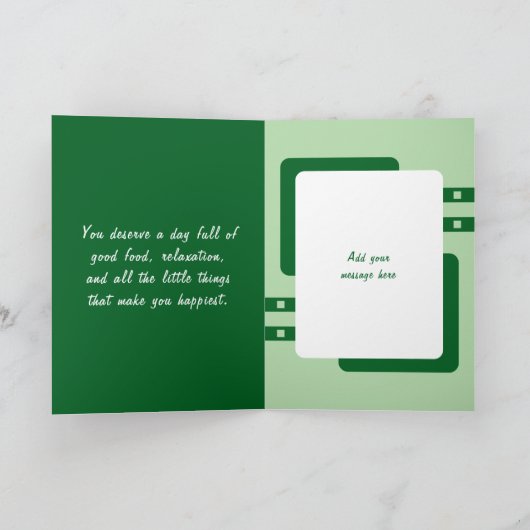 Voor een heel bijzondere broeder foto groene verja kaart (Binnen)