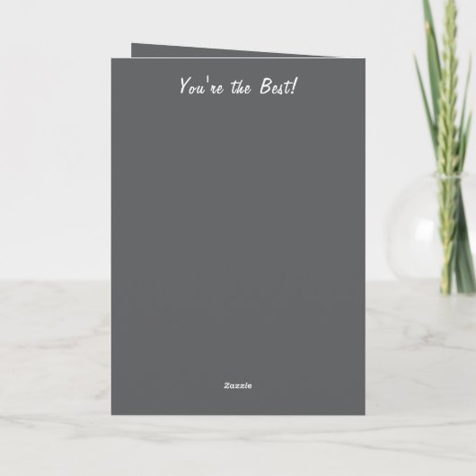 Voor een heel bijzondere man foto grijze verjaarda kaart (Achterkant)