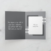 Voor een heel bijzondere man foto grijze verjaarda kaart (Binnen)