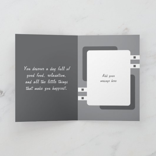 Voor een heel bijzondere man foto grijze verjaarda kaart (Binnen)