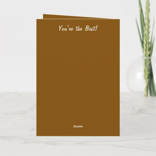 Voor een heel bijzondere zusterfoto bruine verjaar kaart (Achterkant)