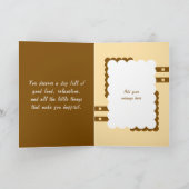 Voor een heel bijzondere zusterfoto bruine verjaar kaart (Binnen)