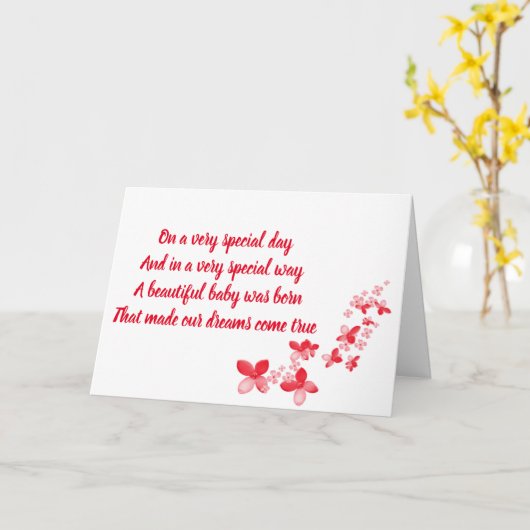 VOOR EEN HEEL SPECIALE DOCHTER OP JE VERJAARDAG KAART (Gele Bloem)